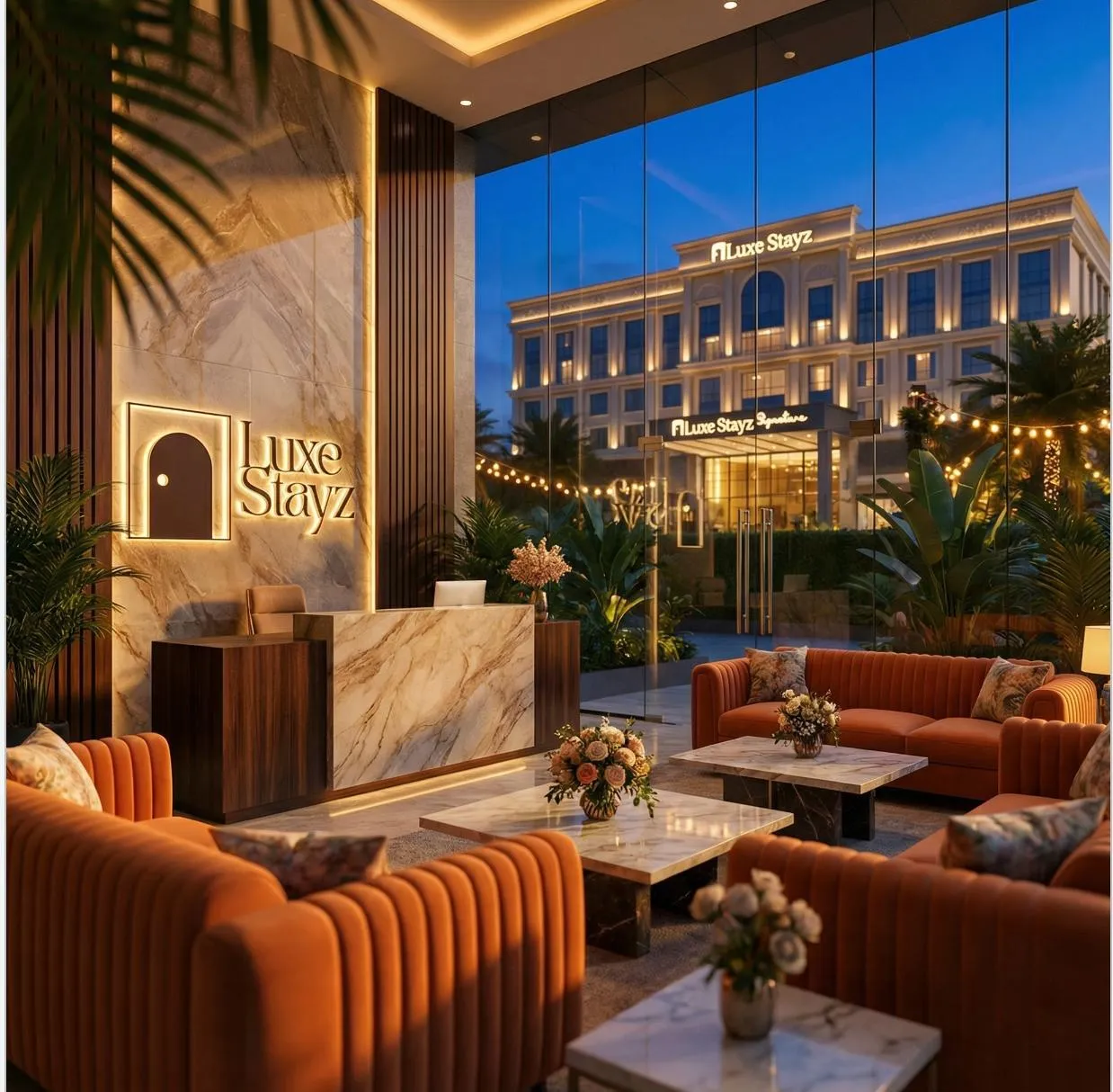 LuxeStayz Premium Hotel Interior - Curated Luxury Stays in India